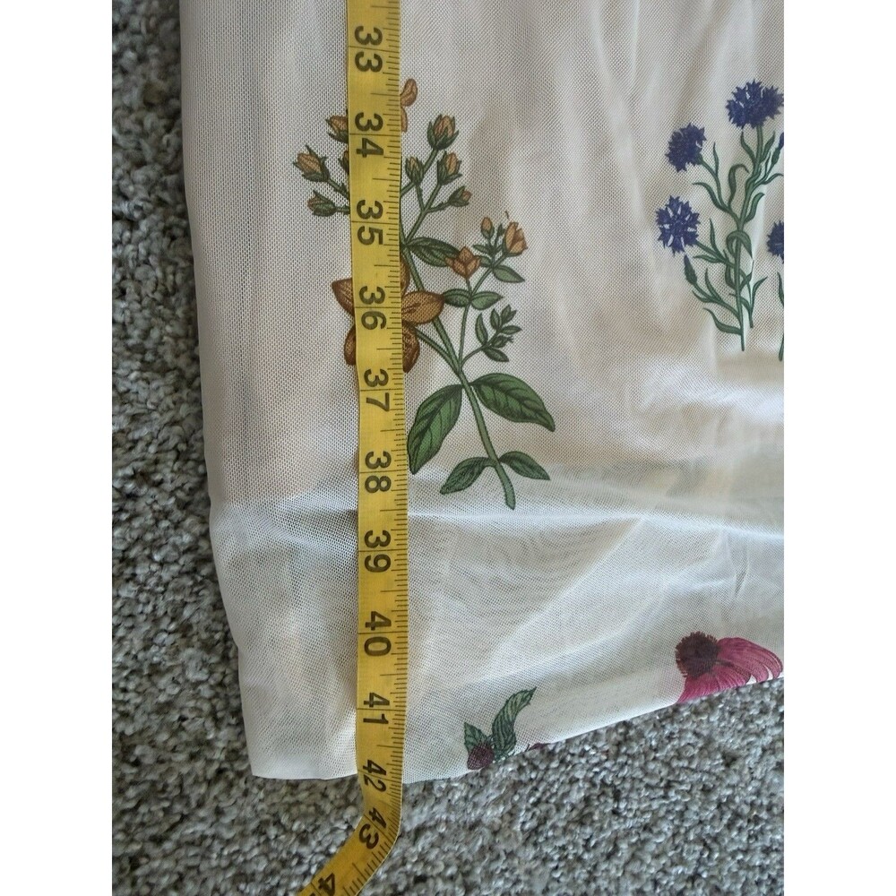 CIDER Size S Pink Floral Mesh Bodycon Maxi Dress Cottagecore Romantic Y2K - Picture 11 of 12